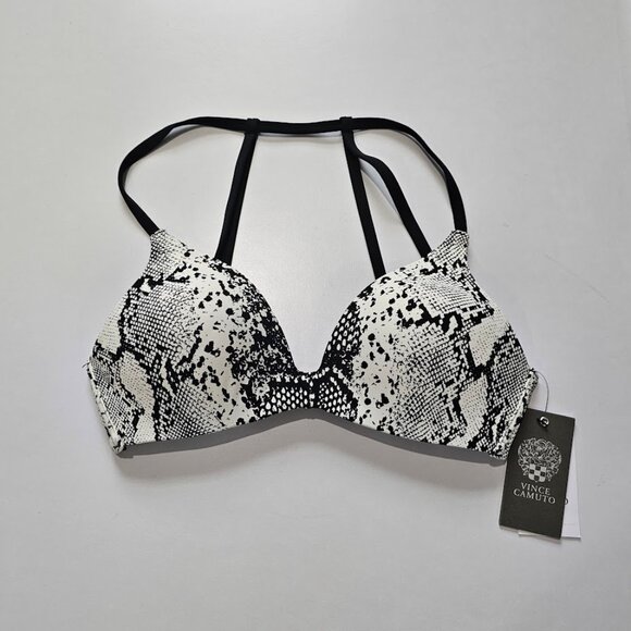 Vince Camuto Printed Strappy-Back Bikini Swim Top - Picture 5 of 8